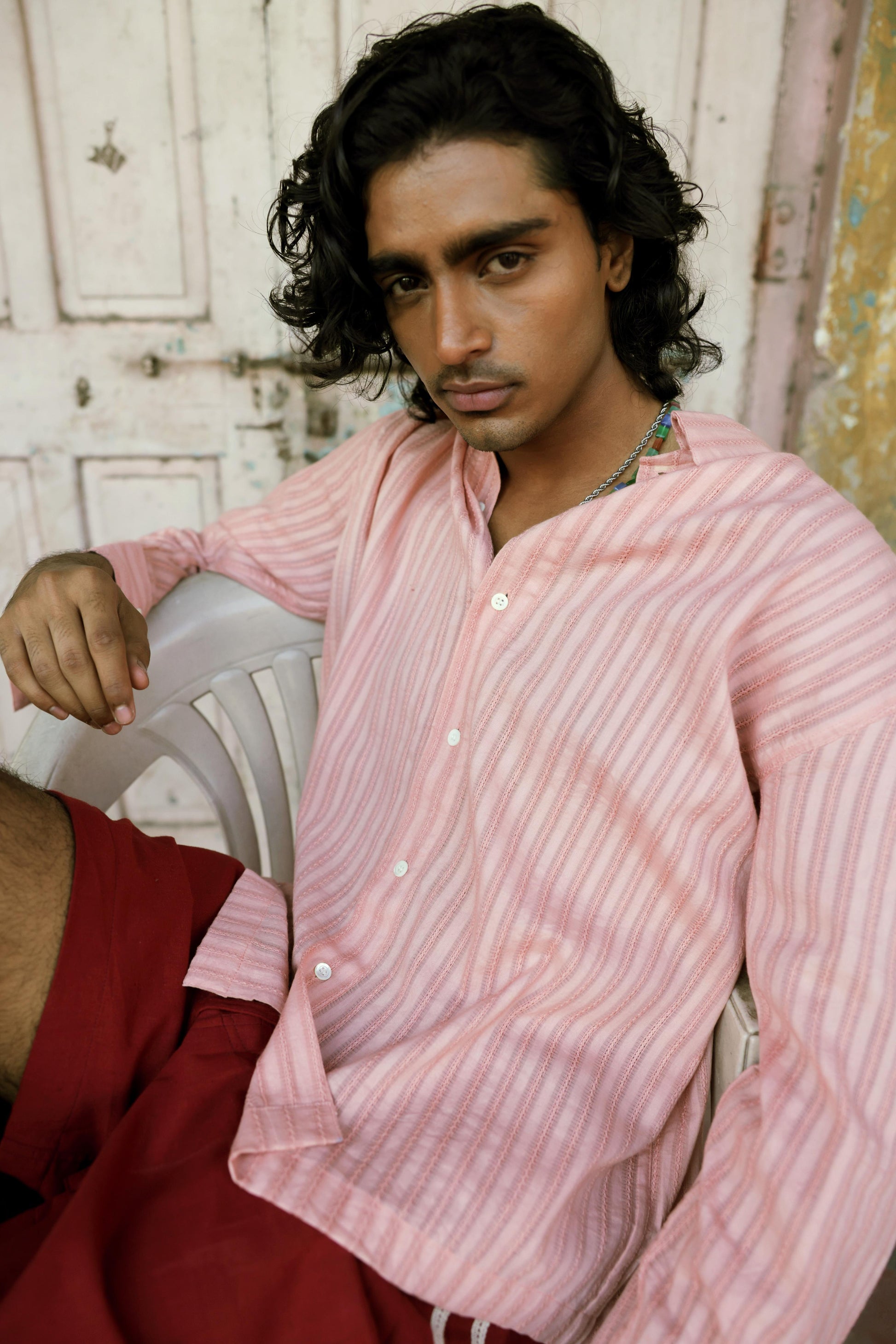 Clay Pink Dobby Shirt