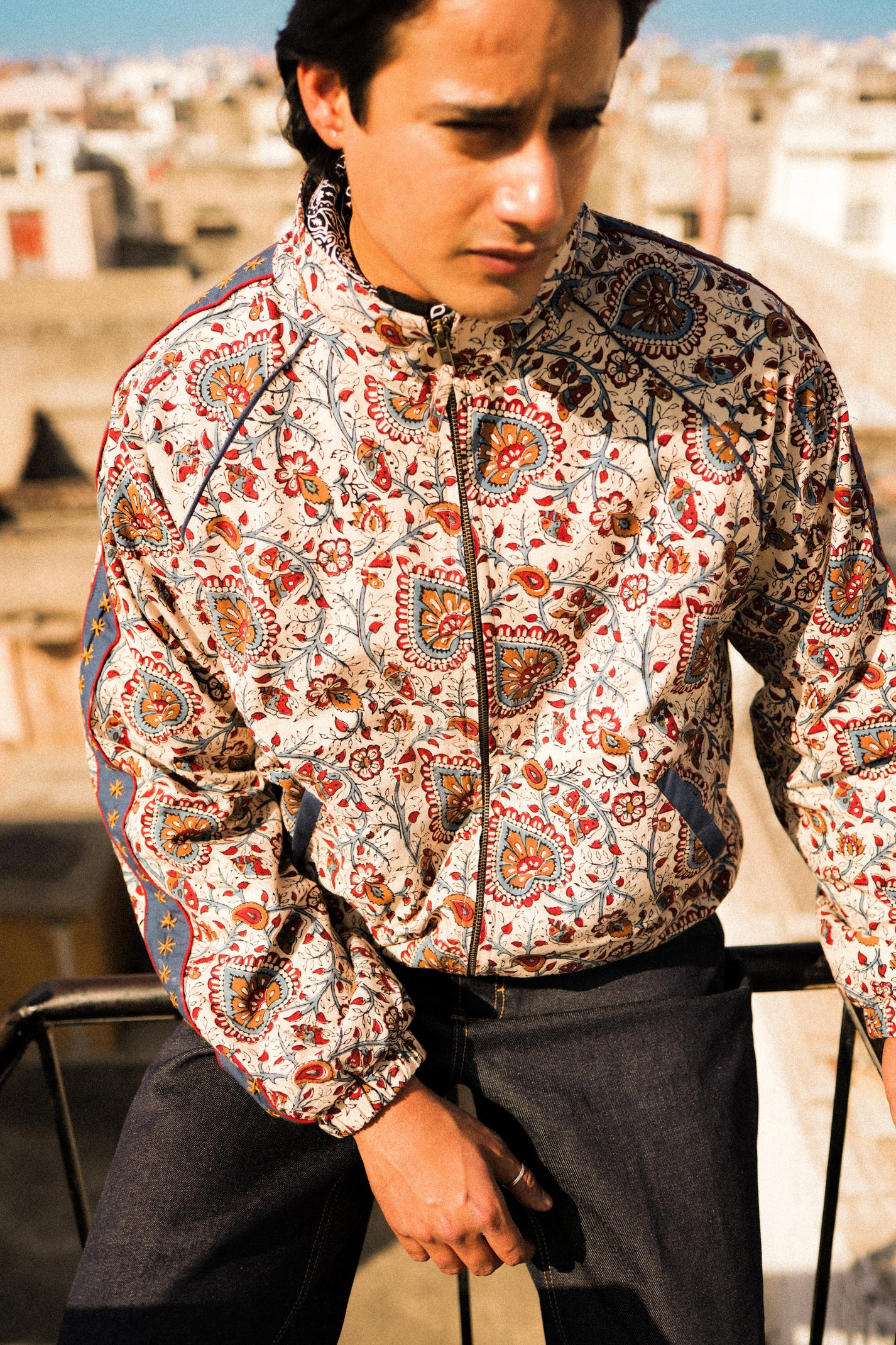 Bagru Jaal Handcrafted Track Jacket