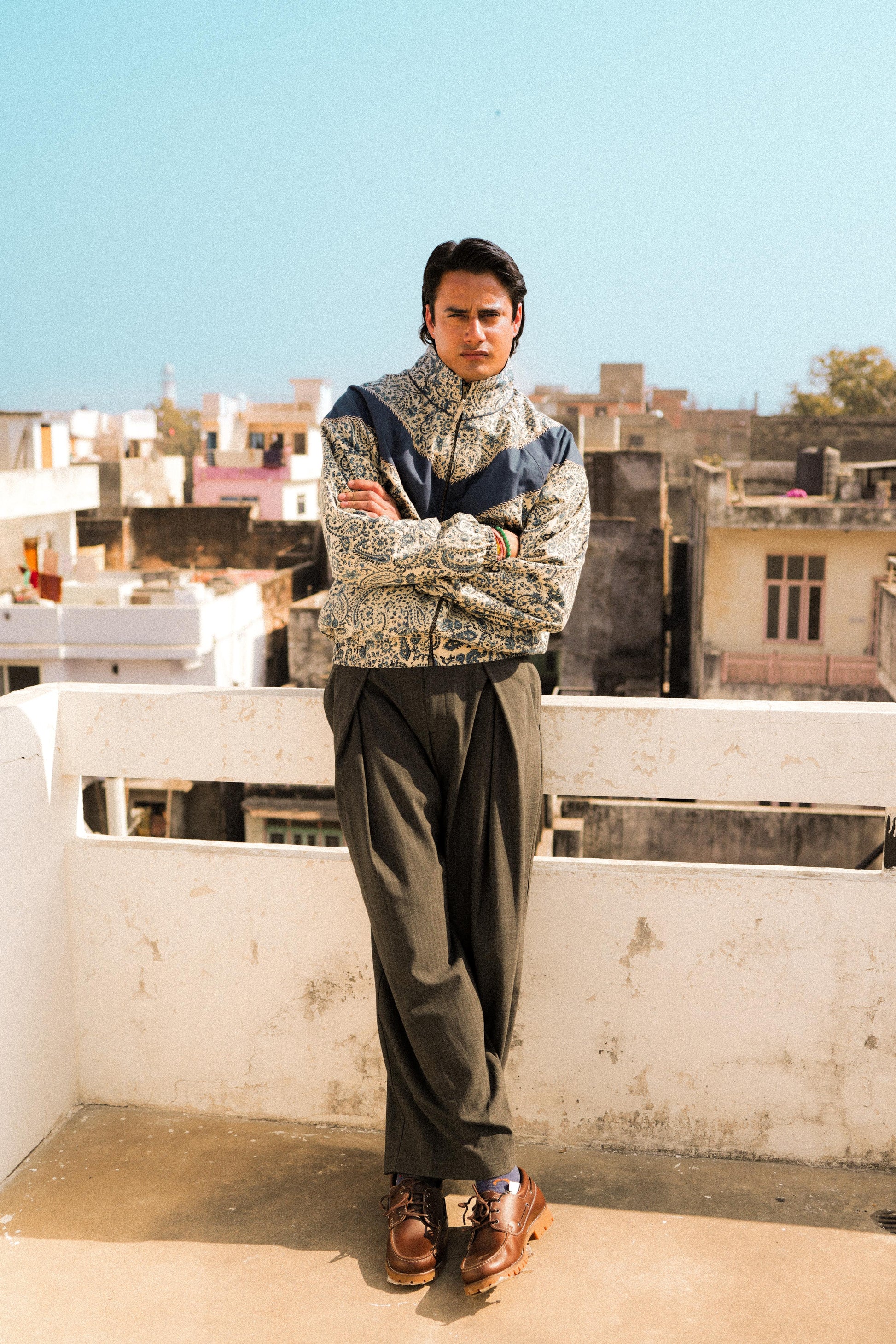 Bagru Panel Handcrafted Track Jacket