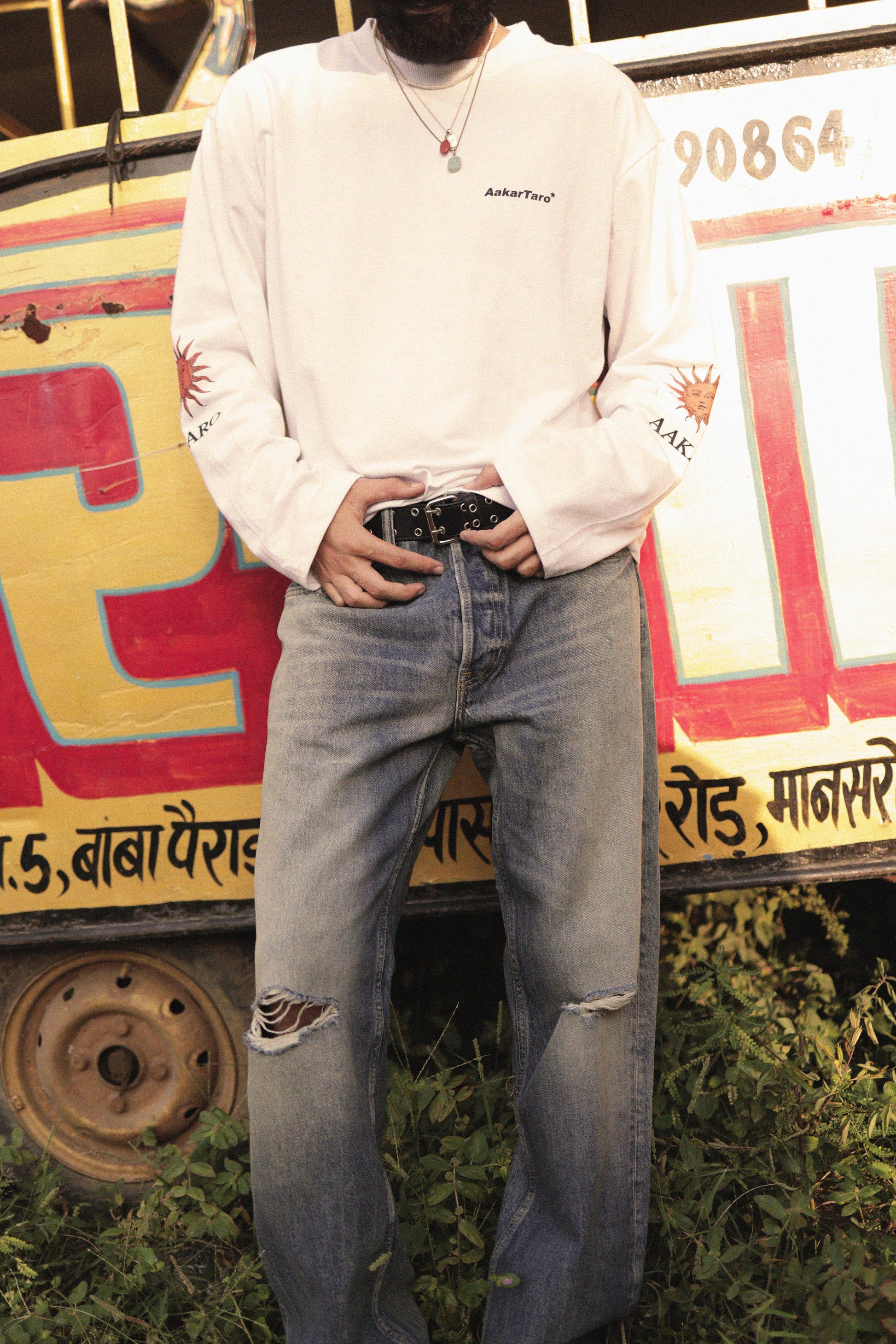 &quot;CULTURE&quot; White Full Sleeve Teeshirt