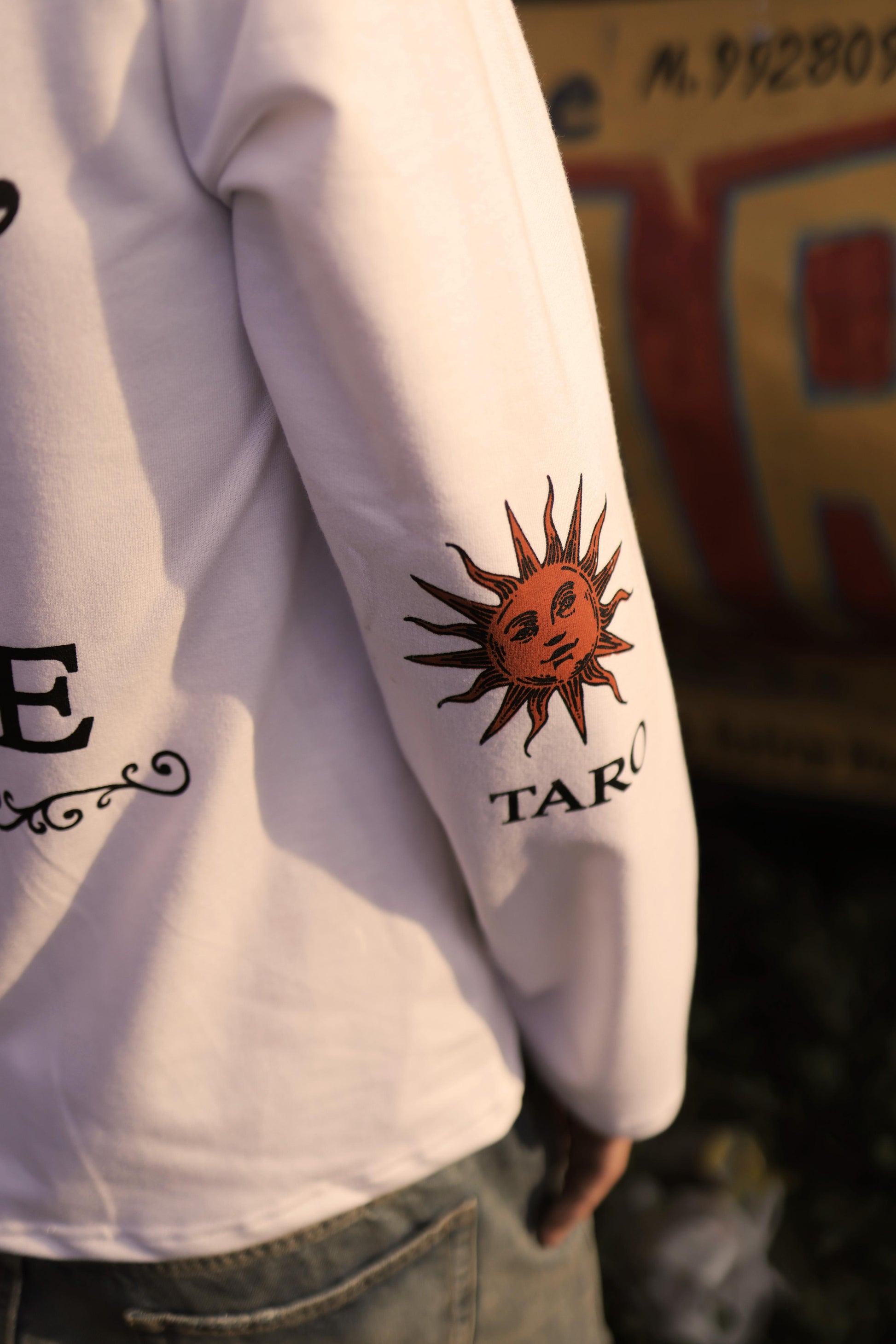 &quot;CULTURE&quot; White Full Sleeve Teeshirt